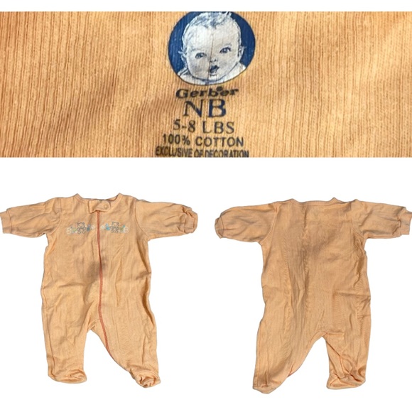 Baby girl size newborn pajamas, robe, overalls, dress bundle of 8 outfits - Picture 11 of 16